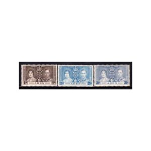 ADEN - 1937 KGVI CORONATION - 3V - MINT NH