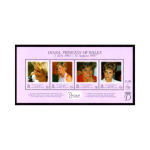 SOUTH GEORGIA - 1997 IN MEMORY OF PRINCESS DIANA - MIN. SHEET MINT NH