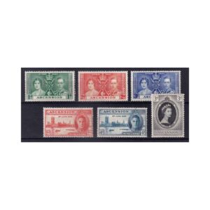 ASCENSION - 1937-53 KGVI CORONATION VICTORY & QEII CORONATION - 6V MNH