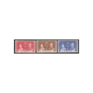 SWAZILAND - 1937 KGVI CORONATION - 3V - MINT NH
