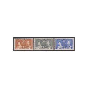 BRITISH GUIANA - 1937 KGVI CORONATION - 3V - MINT NH