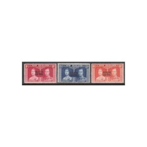 COOK ISLANDS - 1937 KGVI CORONATION - 3V - MINT NH