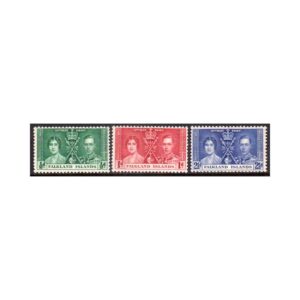 FALKLAND ISLANDS - 1937 KGVI CORONATION - 3V - MINT NH