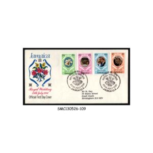 Stamps from JAMAICA - 1981 ROYAL WEDDING OF PRINCE CHARLES & LADY DIANA - FDC