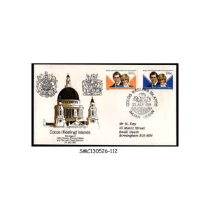Stamps from COCOS (KEELING) ISLANDS - 1981 ROYAL WEDDING OF PRINCE CHARLES & LADY DIANA - FDC