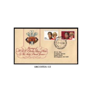 Stamps from AUSTRALIA - 1981 ROYAL WEDDING OF PRINCE CHARLES & LADY DIANA - FDC