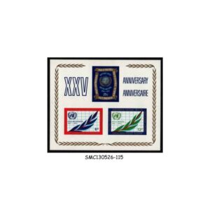Stamps from UNITED NATIONS UNO - 1970 25th ANNIVERSARY OF UNO - SOUVENIR SHEET - MINT NH