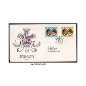 Stamps from JERSEY - 1981 ROYAL WEDDING OF PRINCE CHARLES & LADY DIANA - FDC