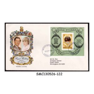 Stamps from SIERRA LEONE - 1981 ROYAL WEDDING OF PRINCE CHARLES & LADY DIANA - MS - FDC