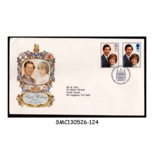 Stamps from GREAT BRITAIN - 1981 ROYAL WEDDING OF PRINCE CHARLES & LADY DIANA - FDC