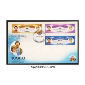 Stamps from TUVALU - 1981 ROYAL WEDDING OF PRINCE CHARLES & LADY DIANA - FDC
