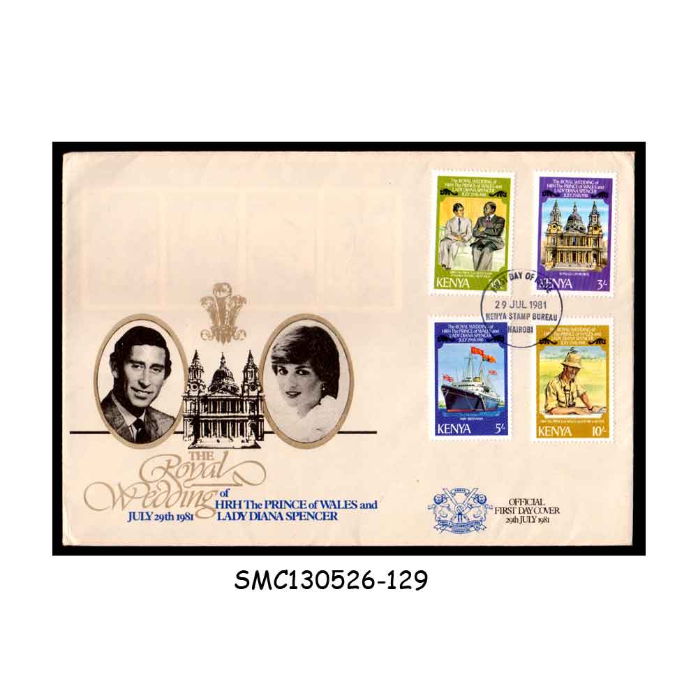 Stamps from KENYA - 1981 ROYAL WEDDING OF PRINCE CHARLES & LADY DIANA - FDC
