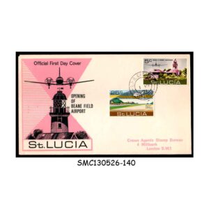Stamps from ST. LUCIA - 1971 OPENING OF BEANE FIELD AIRPORT - FDC