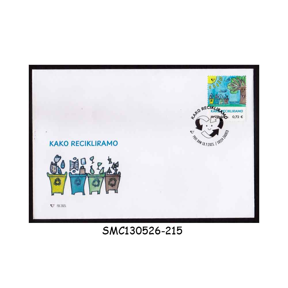 Stamps from CROATIA - 2025 RECYCLING PROMOTION - FDC