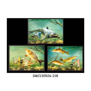 Stamps from CROATIA - 2025 FISHES OF CROATIA - SET OF 3 MAXI CARDS - FDI