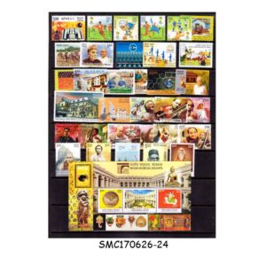 Stamps from INDIA - 2014 INDIA YEAR UNIT - YEAR PACK - COMPLETE - 36 STAMPS + 1 MIN. SHEET MINT NH