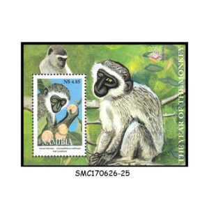 Stamps from NAMIBIA - 2004 YEAR OF THE MONKEY / ANIMALS - MIN. SHEET MNH