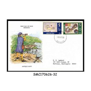 Stamps from BERMUDA -1978 ANTIQUE MAPS - FDC