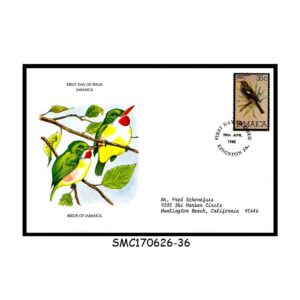 Stamps from JAMAICA - 1980 BIRDS OF JAMAICA - FDC