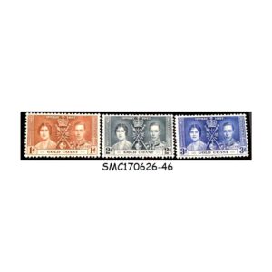 Stamps from GOLD COAST - 1937 KGVI CORONATION - 3V - MINT HINGED