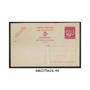Stamps from BELGIUM -  2.50fr AGRICULTURE / FRUITS - POSTCARD - MINT