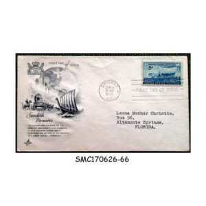 Stamps from UNITED STATES USA - 1948 SWEDISH PIONEERS - FDC