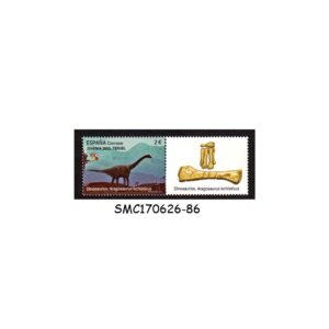 Stamps from SPAIN - 2023 JUVENIA 2023 PHILATELIC EXHIBITION : ARAGOSAURUS DINOSAUR - 1V MNH