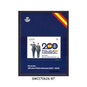 Stamps from SPAIN - 2024 200 YEARS OF THE NATIONAL POLICE - MIN. SHEET MINT NH