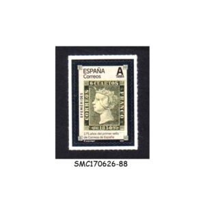 Stamps from SPAIN - 2025 175 YEARS OF FIRST SPANISH POSTAGE STAMP - 1V MINT NH