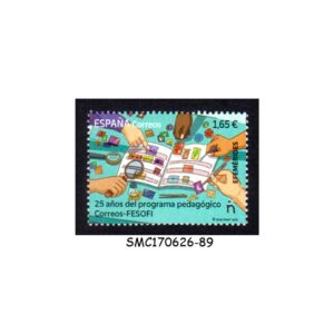 Stamps from SPAIN - 2023 25 YEARS OF COOPERATION WITH SPANISH PHILATELIC FEDERATION - 1V MINT NH