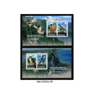Stamps from GIBRALTAR LIECHTENSTEIN JOINT ISSUE - 2025 BIRDS - SET OF 2 MIN. SHEET MINT NH