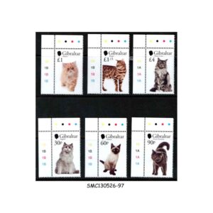 Stamps from GIBRALTAR - 2025 CATS / PET ANIMALS - 6V - MINT NH
