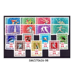Stamps from HUNGARY - 1968 & 1976 OLYMPIC GAMES SETS 15V MNH