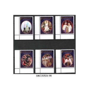 Stamps from GIBRALTAR - 2023 CORONATION OF KING CHARLES III - 6V - MINT NH