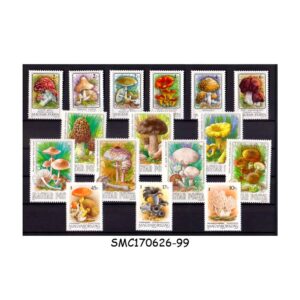Stamps from HUNGARY - 1984, 86 & 93 MUSHROOMS SET OF 16V MNH