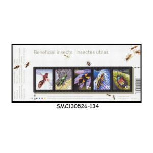 Stamps from CANADA - 2010 BENEFICIAL INSECTS - SOUVENIR SHEET - MINT NH