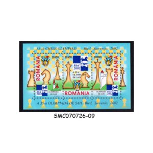 Stamps from ROMANIA - 2002 THE 35th CHESS OLYMPIAD - BLED, SLOVENIA MIN/SHT MNH