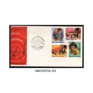 Stamps from PAPUA NEW GUINEA - 1979 MUSICAL INSTRUMENTS / MUSIC - FDC