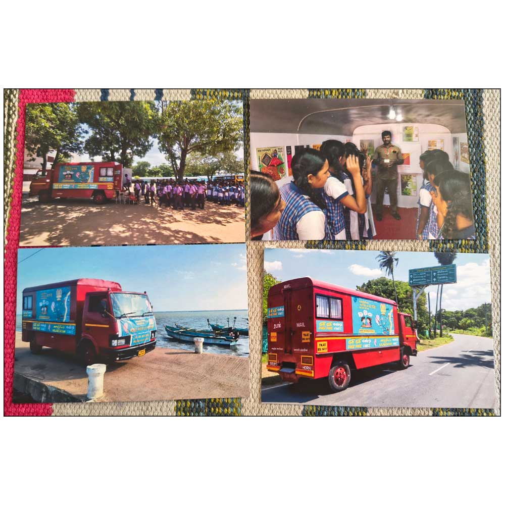 Stamps from INDIA - 2024 DUGI VANDI MOBILE PHILATELIC EXHIBITION SET OF 21 PICTURE POSTCARDS - ALL DIFFERENT - Image 3