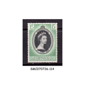Stamps from SOMALILAND PROTECTORATE - 1953 QEII CORONATION 1V MNH