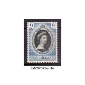 Stamps from SEYCHELLES - 1953 QEII CORONATION 1V MLH
