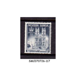 Stamps from WESTERN SAMOA -1953 QEII CORONATION 1V MNH