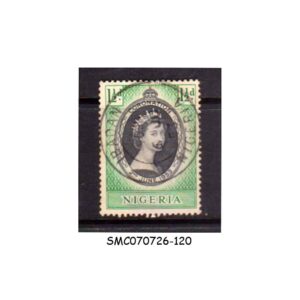 Stamps from NIGERIA - 1953 QEII CORONATION 1V USED
