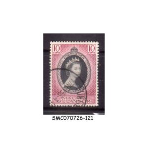 Stamps from MALAYA SELANGOR - 1953 QEII CORONATION 1V USED