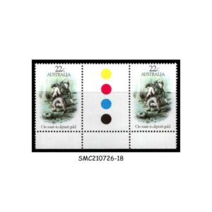 Stamps from AUSTRALIA - 1981 GOLD RUSH - 2V TRAFFIC LIGHT GUTTER PAIR - MINT NH