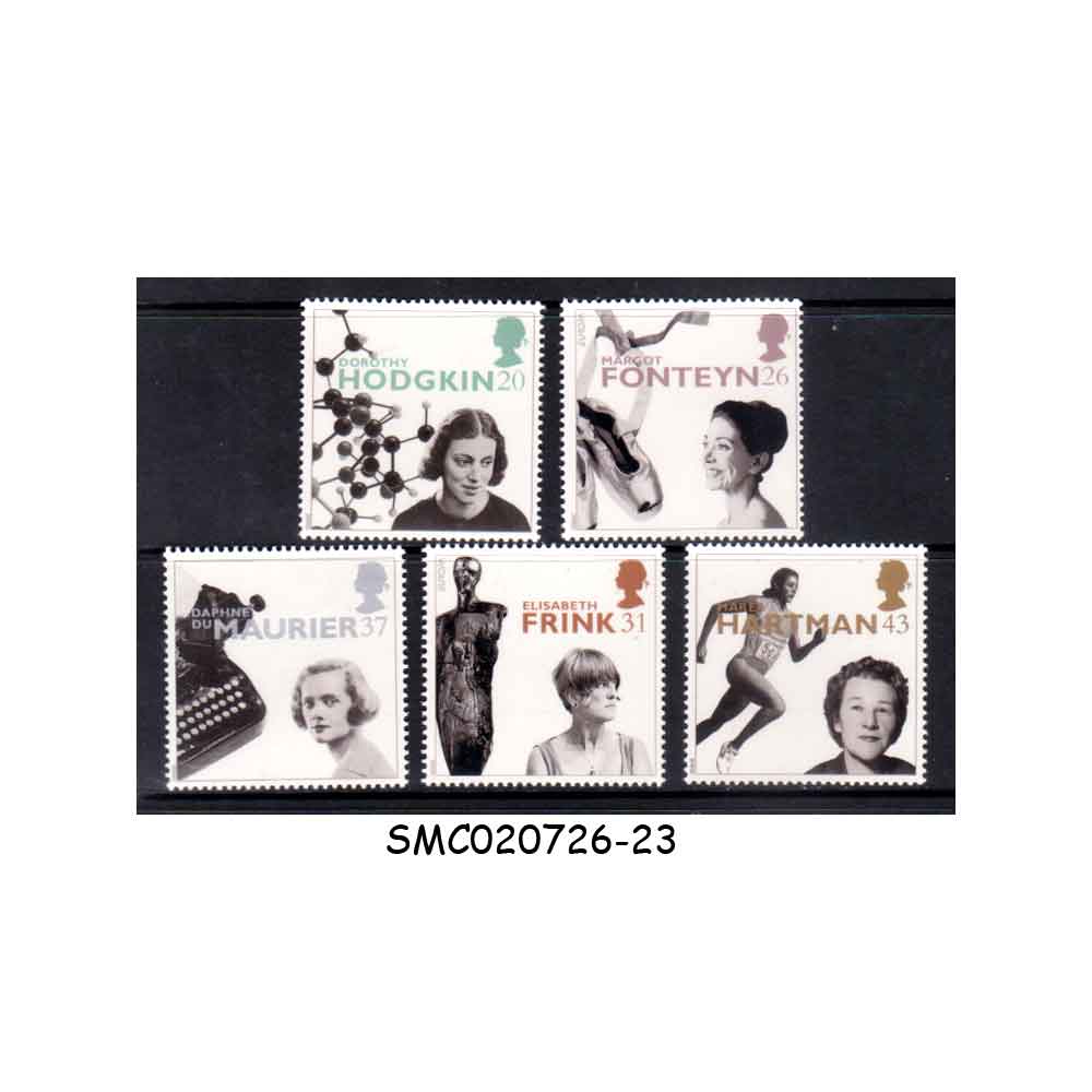Stamps from GREAT BRITAIN - 1996 EUROPA - FAMOUS WOMEN SG#1935-39 - 5V MINT NH
