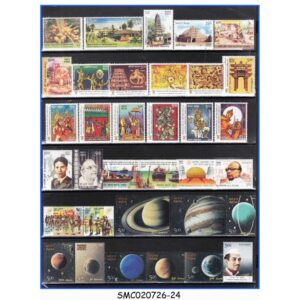 Stamps from INDIA - 2018 YEAR UNIT COMPLETE - 113 STAMPS + 1-MIN. SHEET MINT NH