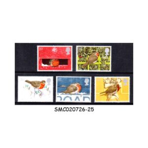 Stamps from GREAT BRITAIN - 1995 CHRISTMAS ROBINS SG#1895-1900 - 5V - MINT NH