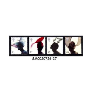Stamps from GREAT BRITAIN - 2001 FASHION HATS SG#2218-2219 - 4V - MINT NH