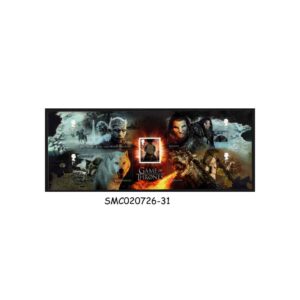 Stamps from GREAT BRITAIN - 2018 GAMES OF THRONE - SOUVENIR SHEET MINT NH SELF-ADHESIVE